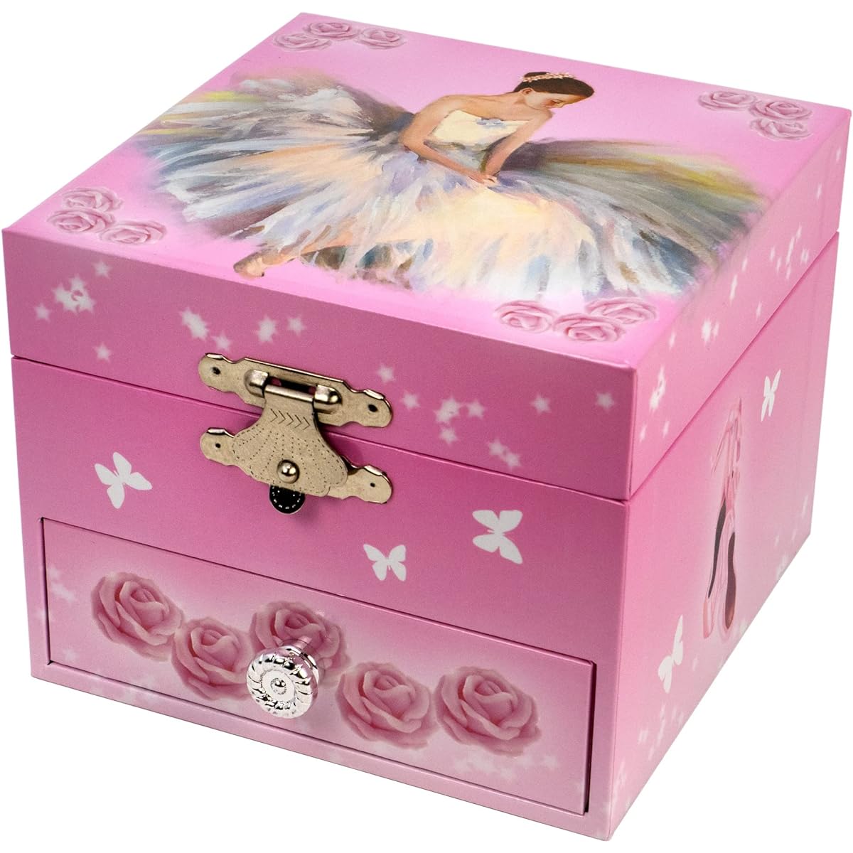 The San Francisco Music Box Company 1 Drawer Ballerina Dancer Music Box
