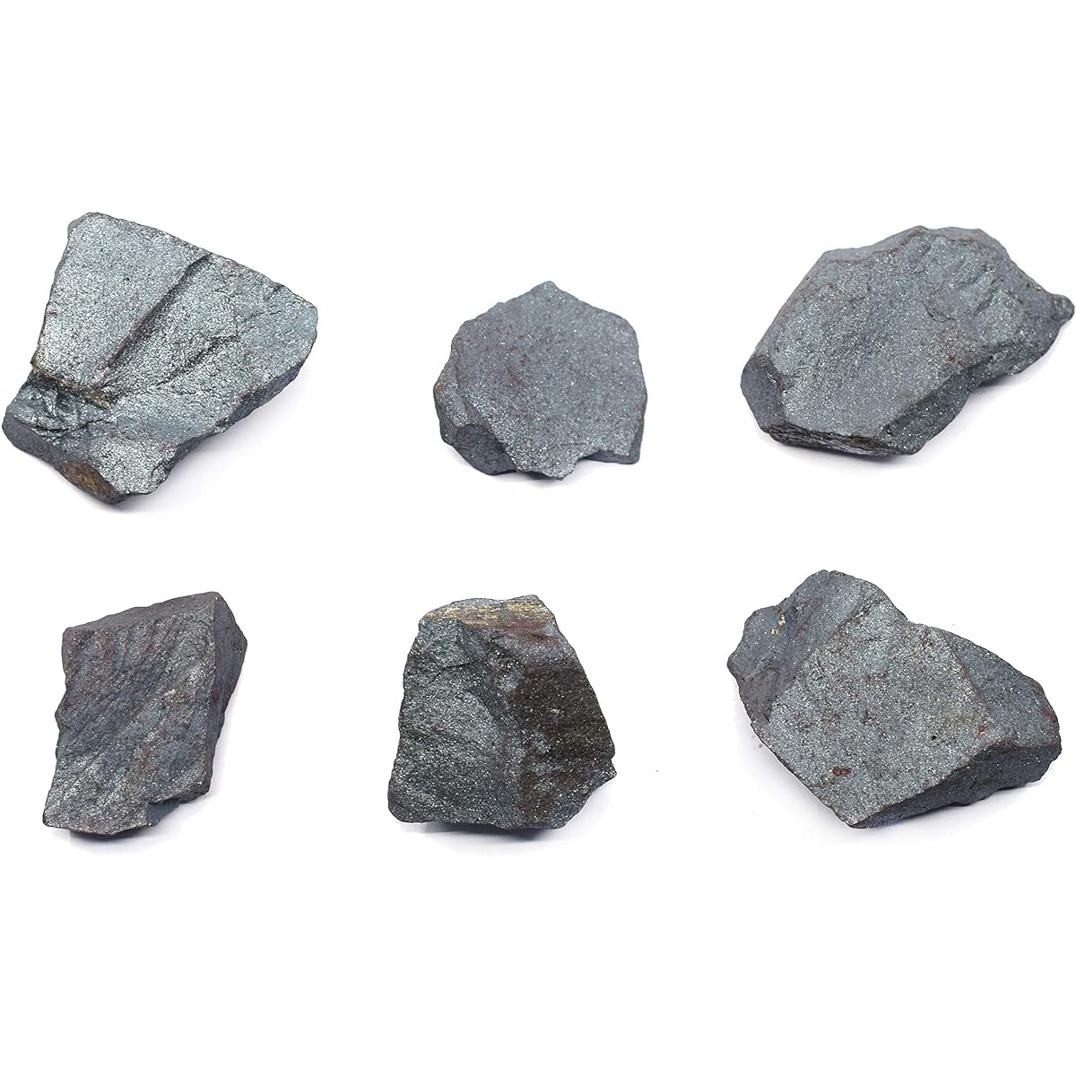 Raw Hematite Mineral Specimens, 6 Pieces, Approximately 1 Inch, Handcrafted by Geologists, Perfect for Science Classrooms, Class Pack Eisco Labs