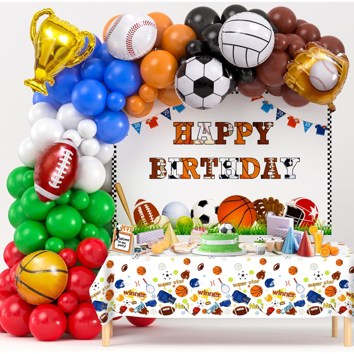 Winrayk Sports Theme Birthday Party Decorations