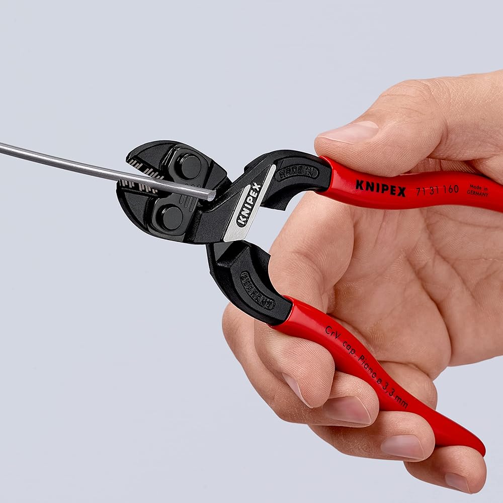KNIPEX KNIPEX 7131-160SB Small clipper with recess