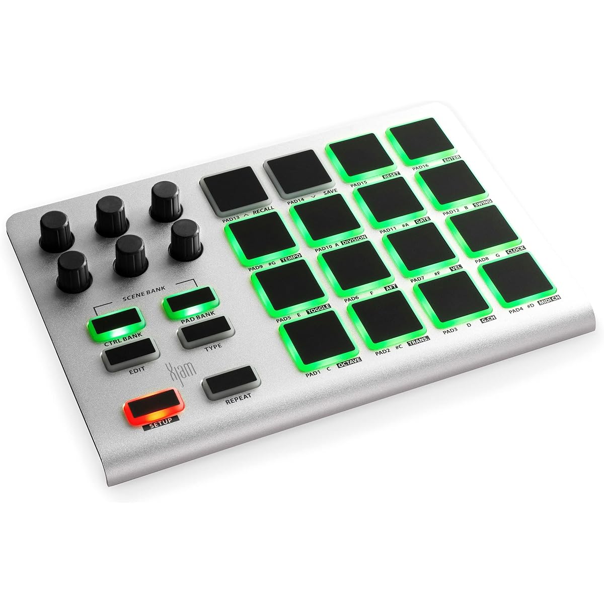 ESI Xjam - USB MIDI Performance Controller Compact USB MIDI Pad Controller
