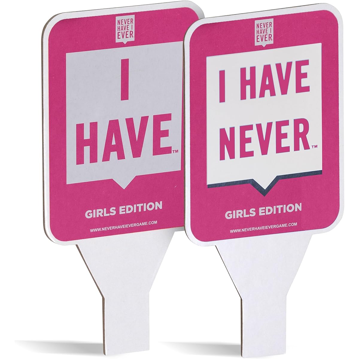 Never Have I Ever Paddles | Set of 10 Paddles | Fun Accessory for Game Night Party Games for Adults | Use with Never Have I Ever Girl's Edition