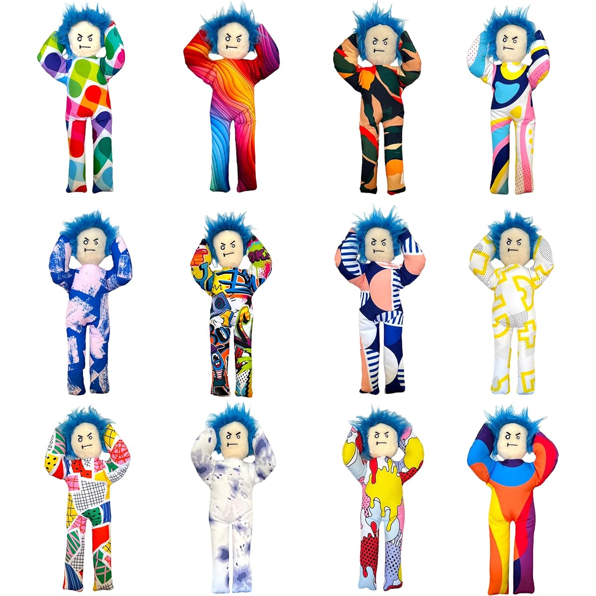 Slap Around Sam Doll Classic Random Color Stress Relief Birthday Friend Coworker Funny Gag Gift for Men Women Husband Wife Girlfriend Boyfriend (1 Doll)