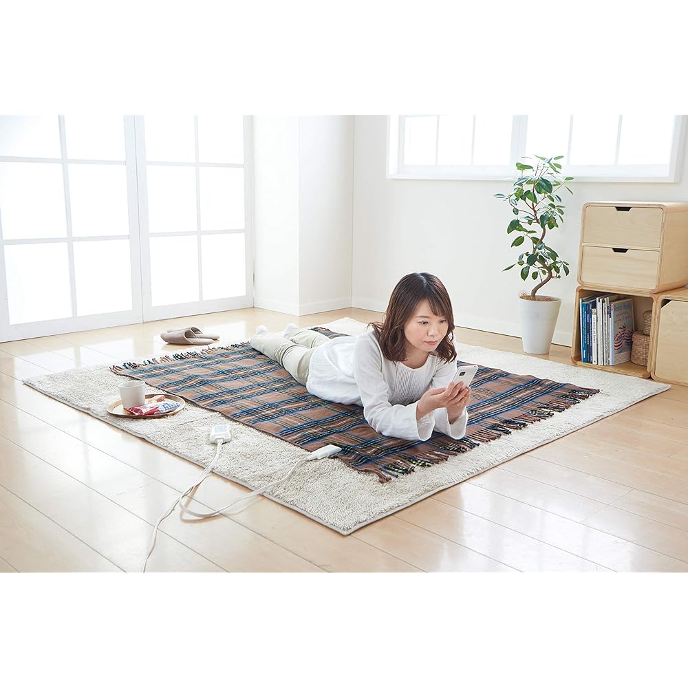 Sugibo [Online mail order limited model] Large size (160 x 120 cm) washable electric throw wide SB20HW01 (CB) Cafe Brown