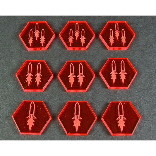 Space Missile Token, Fluorescent Orange (9)