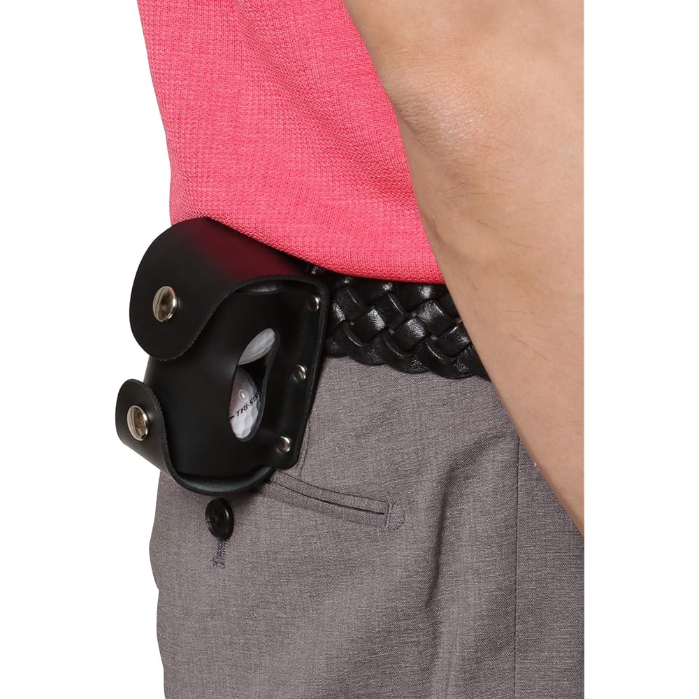 Tabata Golf Ball Case Ball Pouch 2 Pieces Genuine Leather Golf Round Supplies Genuine Leather Ball Holder GV0884