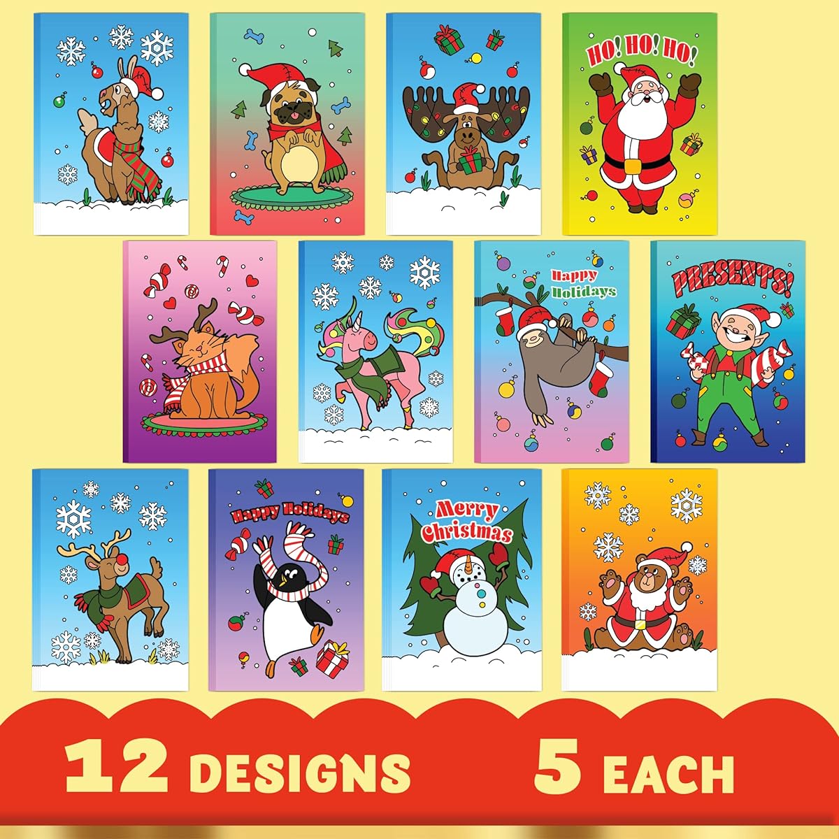 Christmas Coloring Book 60 Sheets