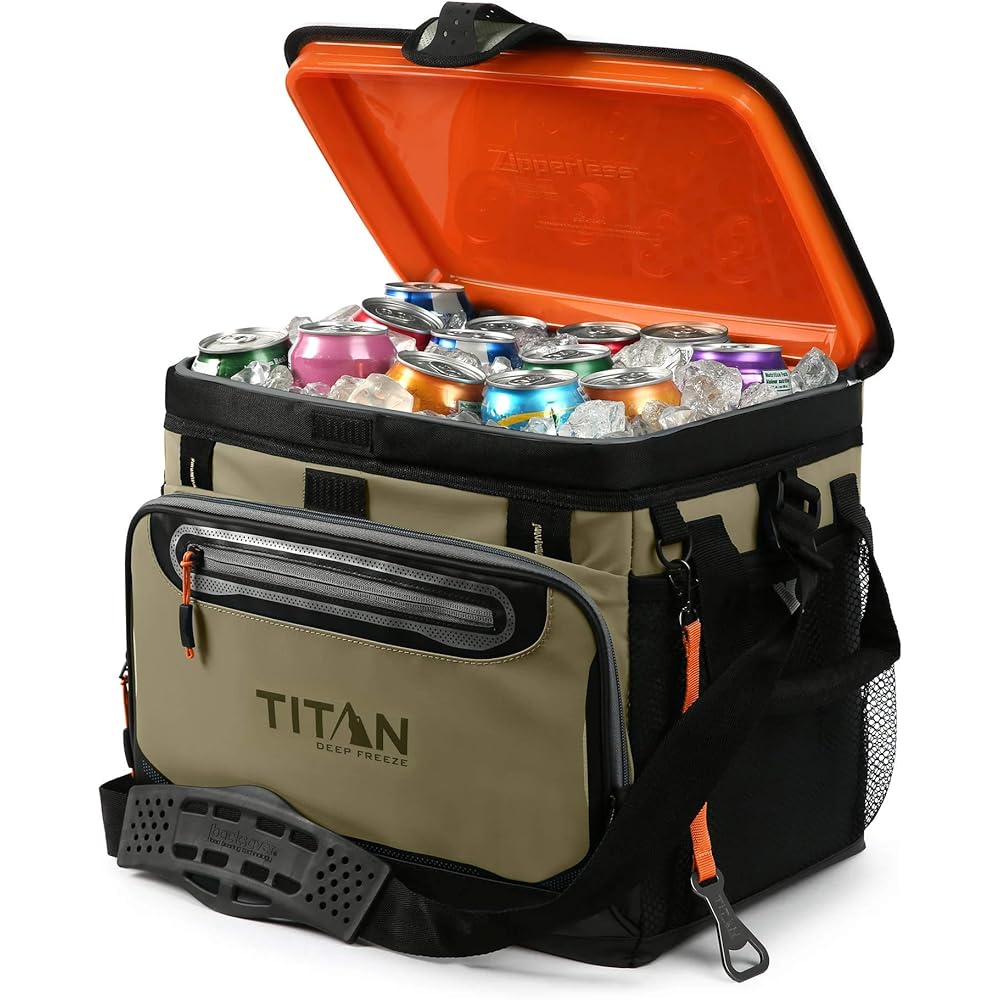 Titan Cooler Box Deep Freeze 16L 30 Can Moss