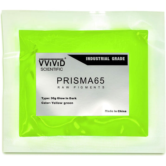 VViViD Yellow Green Glow in the Dark Fine Pigment Powder 30g/1oz Packet