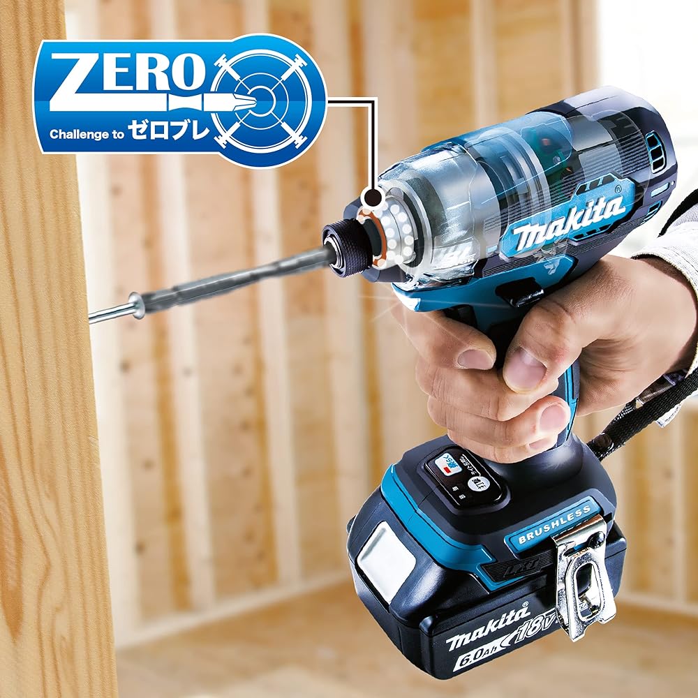 Makita Rechargeable Impact Driver 18V Small Battery/Charger/Case Sold Separately TD157DZB Black