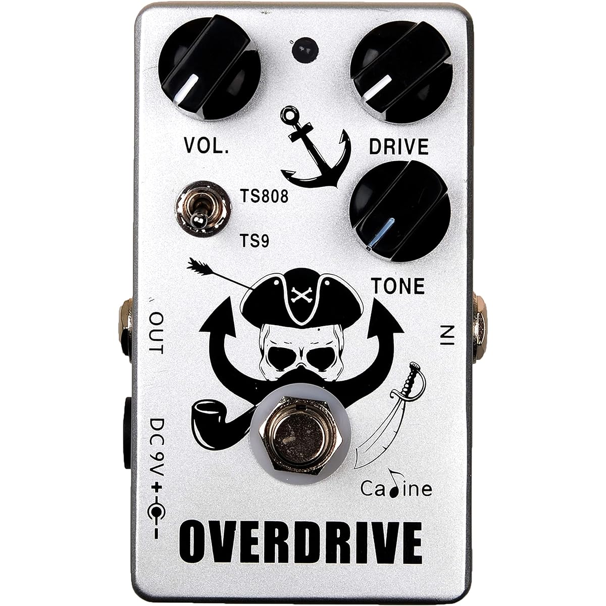 Caline Overdrive Guitar Effect Pedal TS808 or TS9 Switch Vintage Design All Metal True Bypass CP-76
