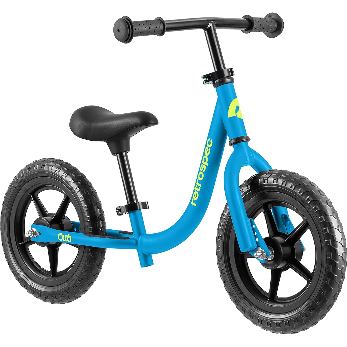 Retrospec Cub 2 Toddler 12 Inch Balance Bike 18 Months-3 Years No Pedal Beginner Kids Bicycle Girls Boys Flat Tire Adjustable Seat Durable Frame