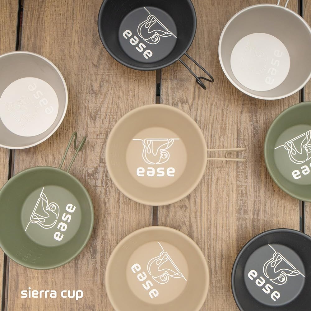 ease Color Sierra Cup Stainless Steel Tsubame Sanjo Sloth 330ml with Scale Made in Japan (Black)