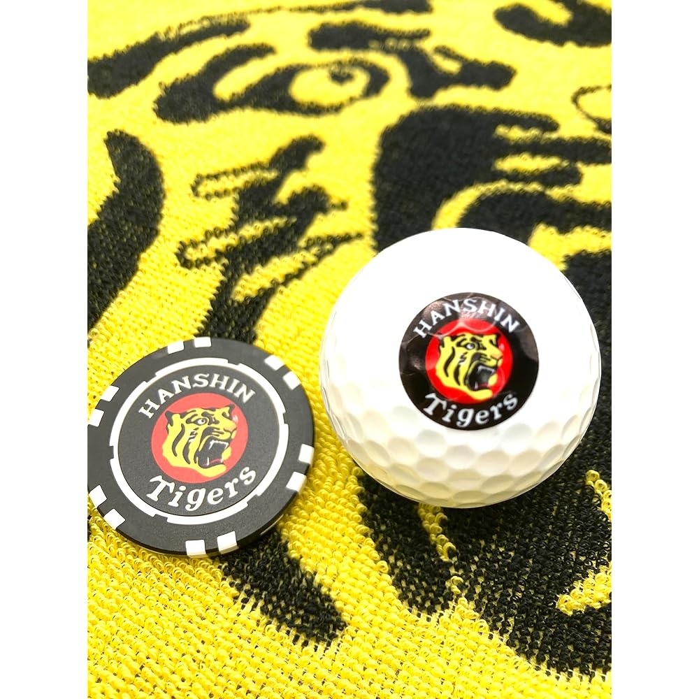 Hanshin Tigers Golf Gift Set Gift Set Present Golf Ball Chip Marker Towel Hand Towel Combi Prize Character Professional Baseball