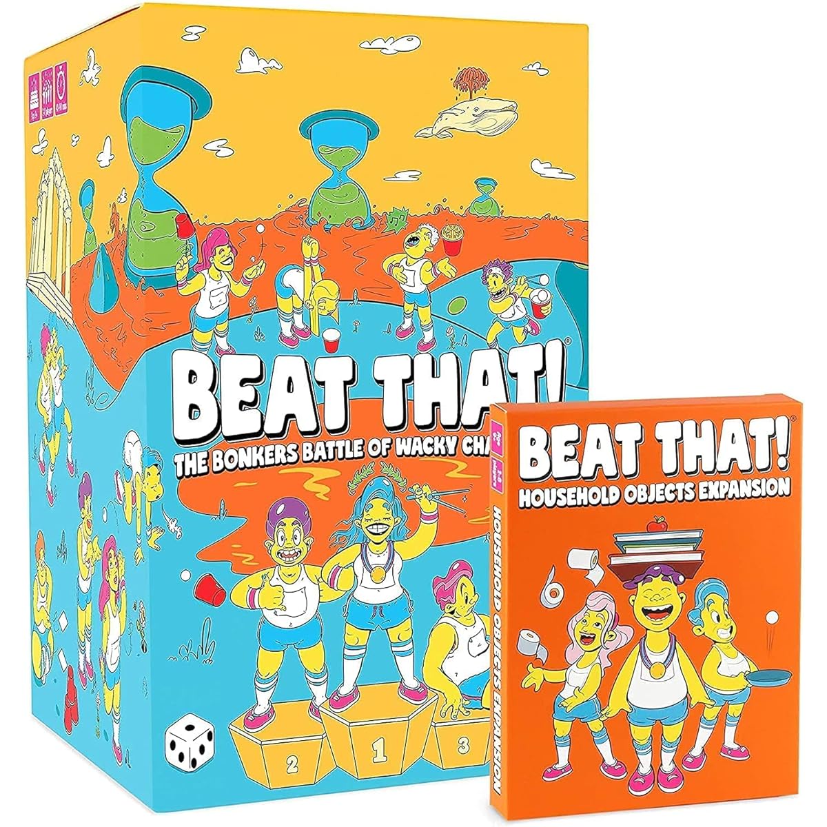 Beat That! Games and Household Objects Expansion Combo Pack [Family Party Games for Kids and Adults]