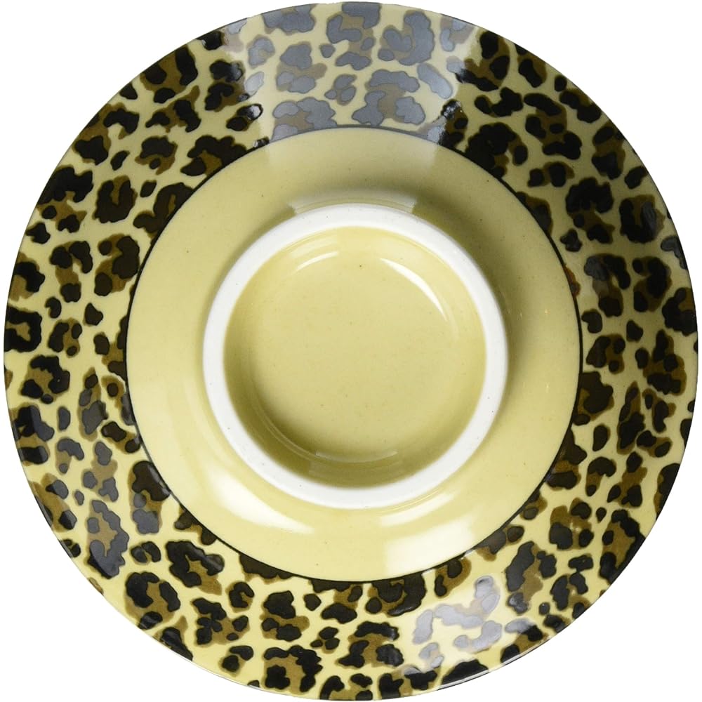 Set of 5 Chinese Bowls Leopard Print 6.5 Bowls [19.5 x 7.2cm] Chinese Tableware Ramen Restaurant Dim Sum Commercial Use Hotel