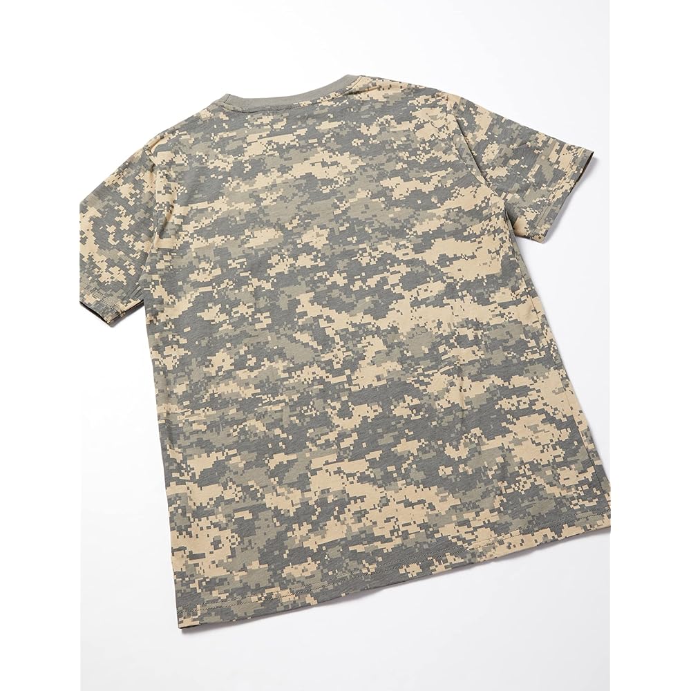 [Fstyle] T-shirt, US Army emblem embroidered emblem, camouflage T-shirt F-SD020752