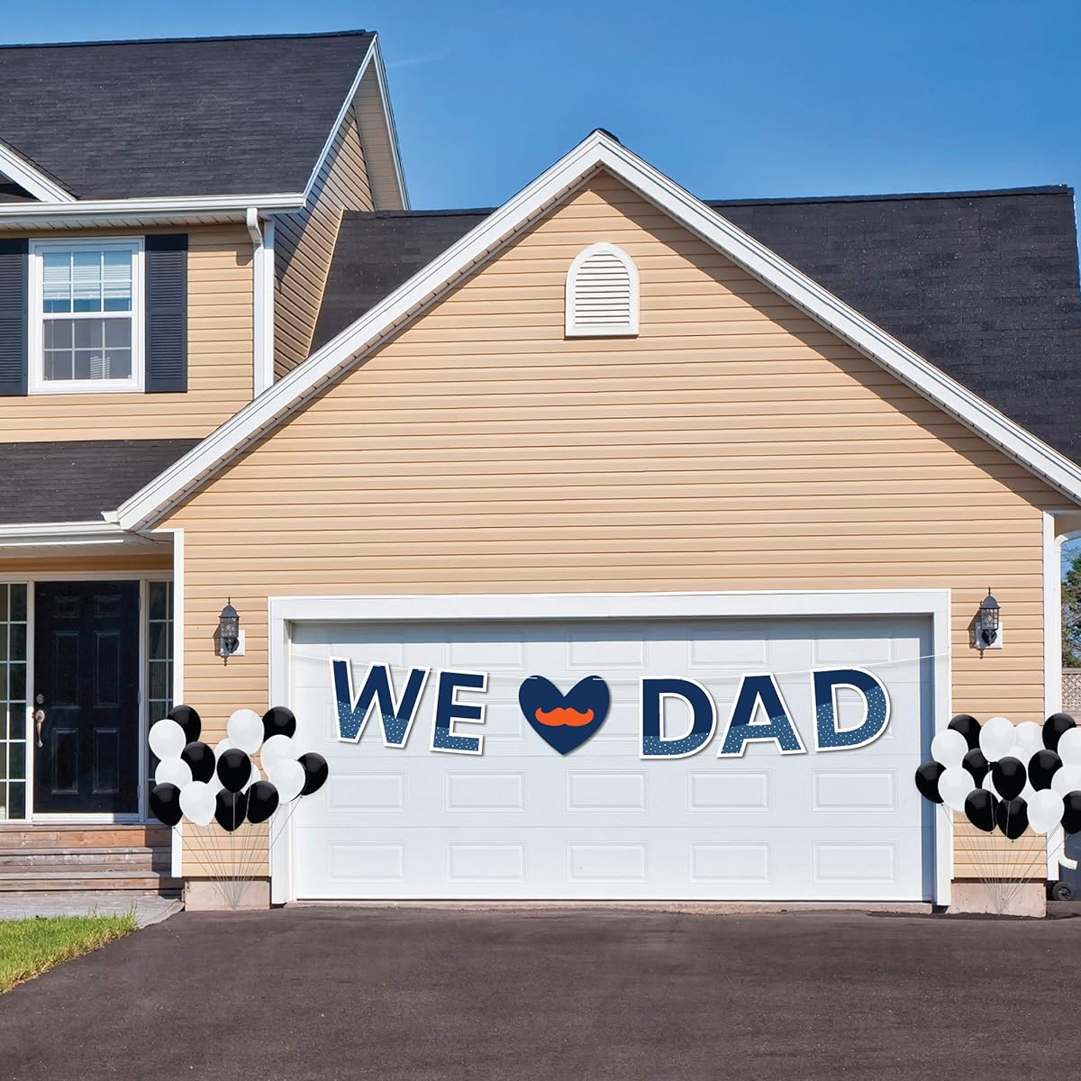 Big Dot of Happiness Happy Father's Day - L We Love Dad Party Decorations - We Love Dad - Outdoor Letter Banner