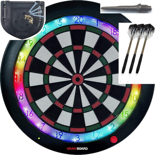 GRAN BOARD 3s LED Bluetooth Dart Board Green Special Bracket & ChoukouTip50pics