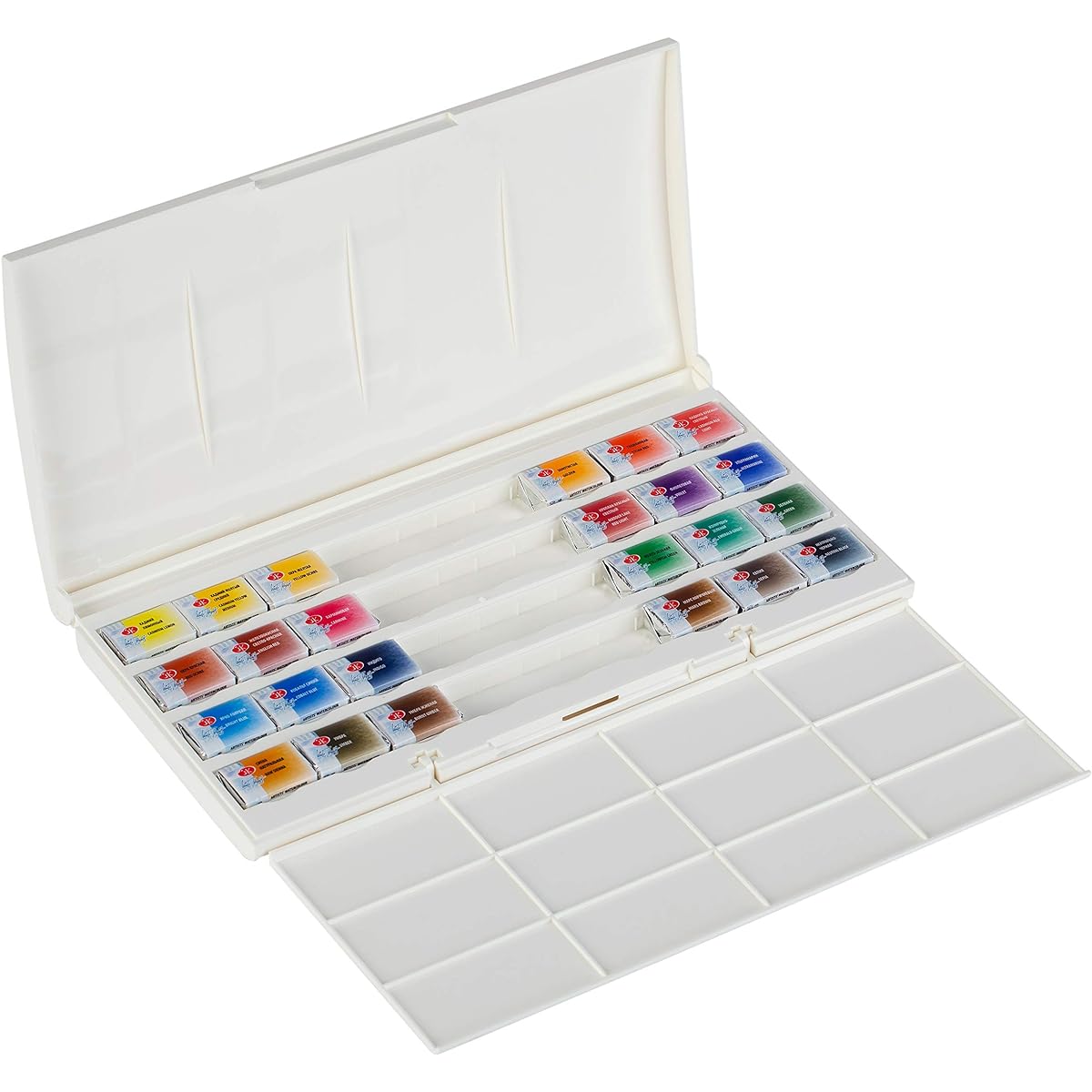 White Night Artists Watercolour Artists watercolours set 24 pans, plastic box by White Nights Watercolour