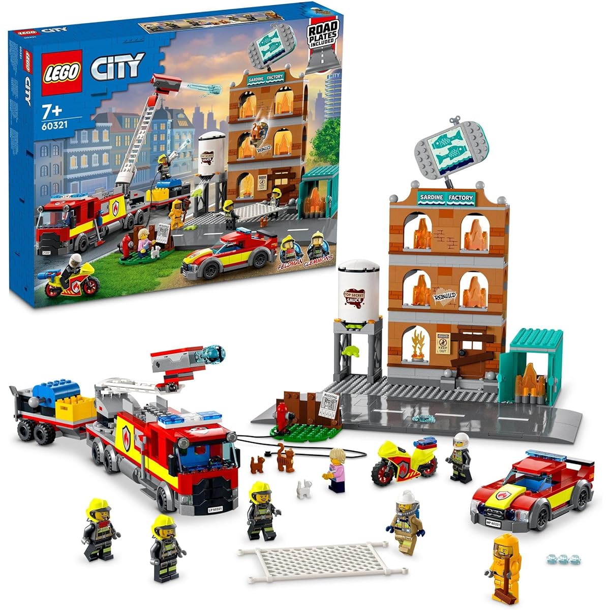 LEGO City Fire Drill Christmas Gift Christmas 60321 Toy Blocks Present Fire Fighter Boys Girls Ages 7 and up