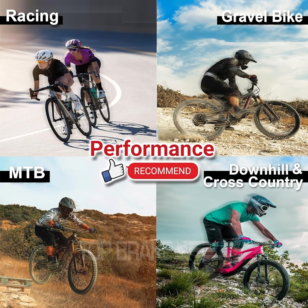 Top Brake Pad Shimano Saint BR M810 M820 Zee M640 Tektro HD M745 735 725 TRP SL Slate T4 (E-Bike Power Stop Compound, Organic Resin Ceramic Compound)