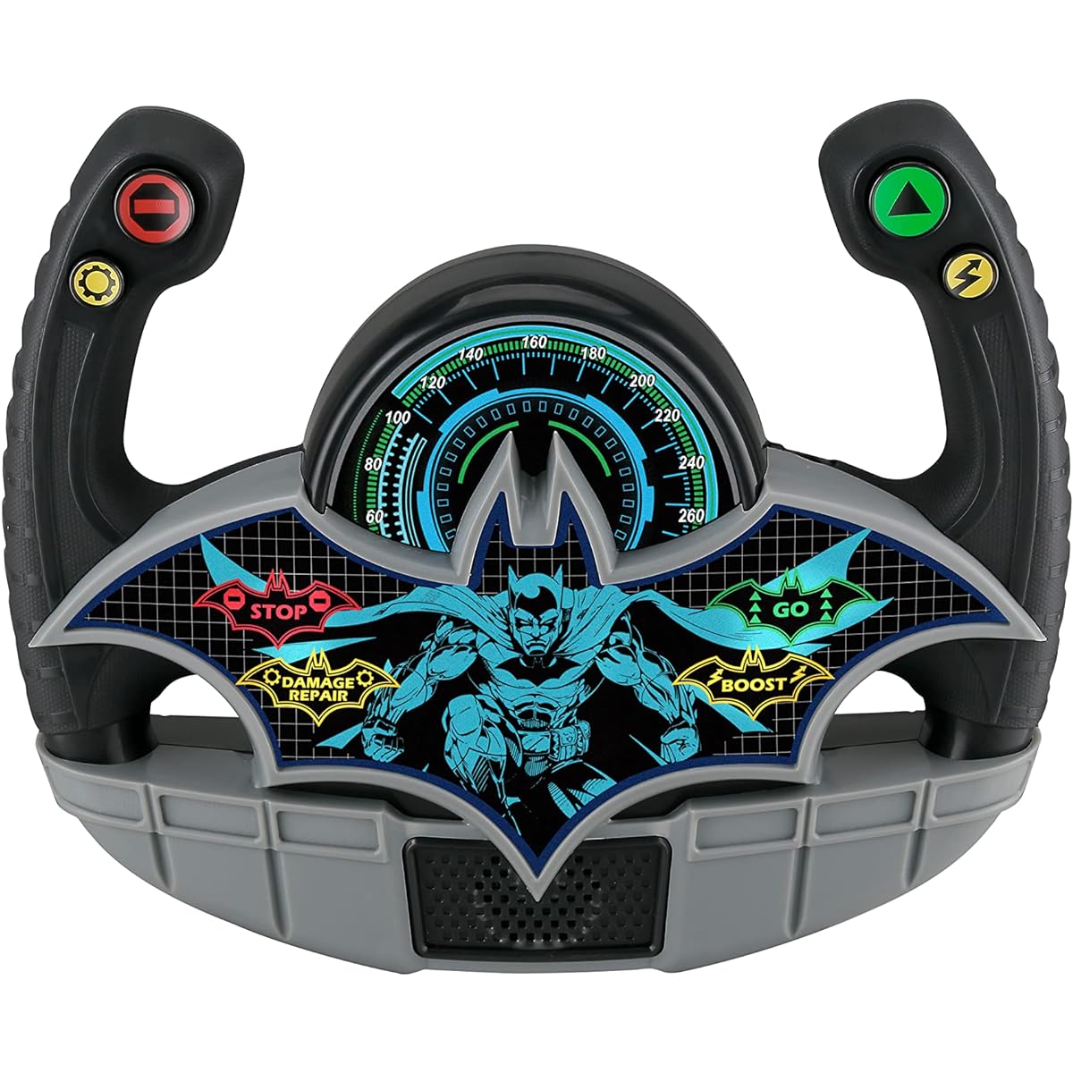 eKids Batmobile Steering Wheel for Kids with Sound Effects and Light-Up Dashboard