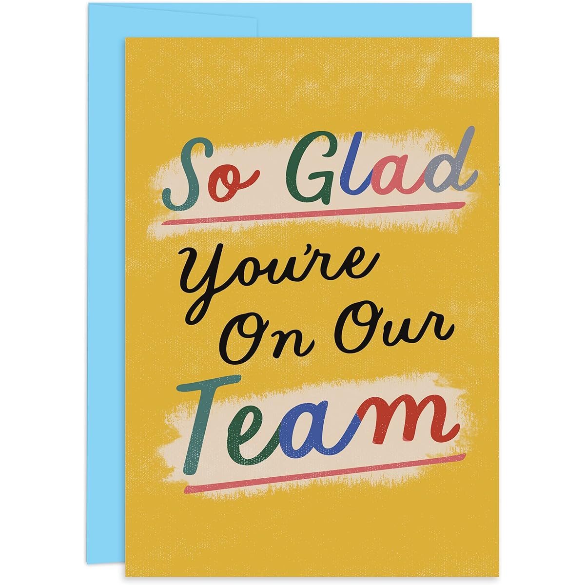 Hallmark Business Employee Appreciation Cards (Bright Yellow Glad on Team) (25 Pack Greeting Cards)