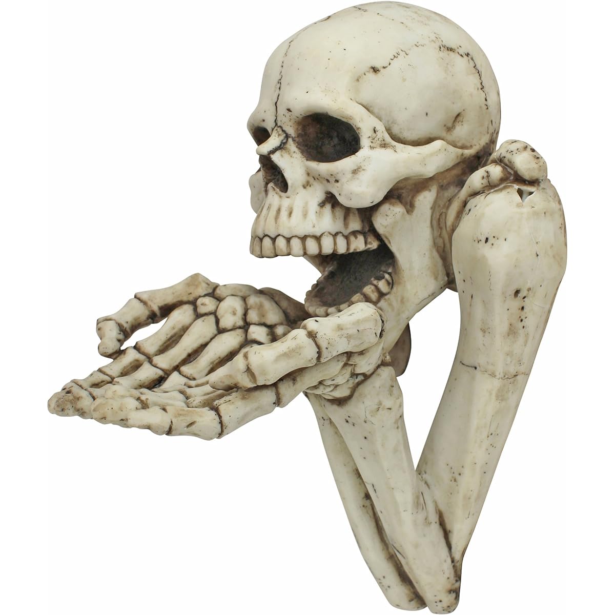 Design Toscano Beggar for Souls Skeleton Wall Sculpture