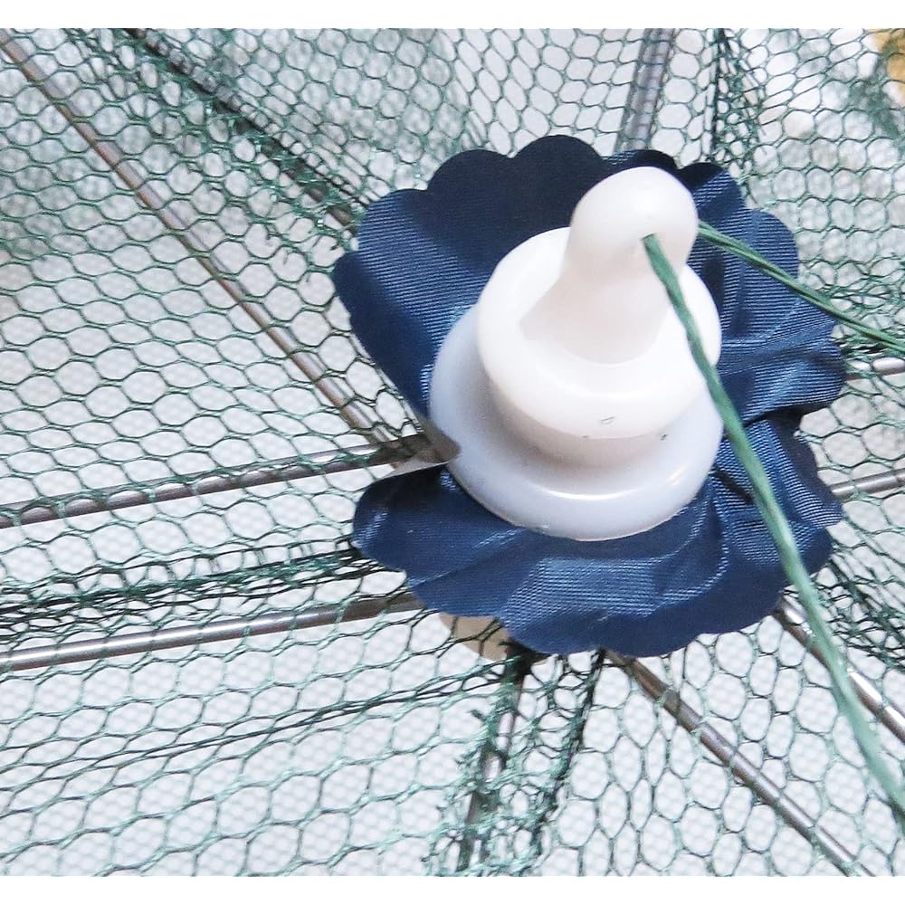 MBK Solid Capture 6 Mouths Umbrella Type Basket Intrusion Type Rooster Just put the bait in and wait! Just sink it Easy assembly Fishing Net Fishing Gear Shrimp Crab Fish Rooster