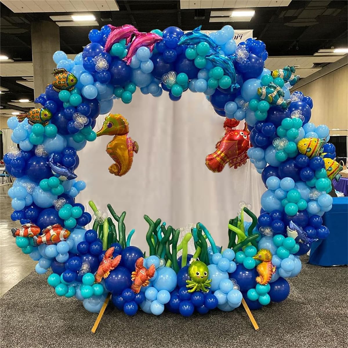 Sea Animals Birthday Party Decorations Blue Sea Balloons Garland Kit Mini Dolphin Shark Bubble Fish Clownfish Under the Sea Theme Boys Birthday Baby Shower Party Supplies 292 Pieces