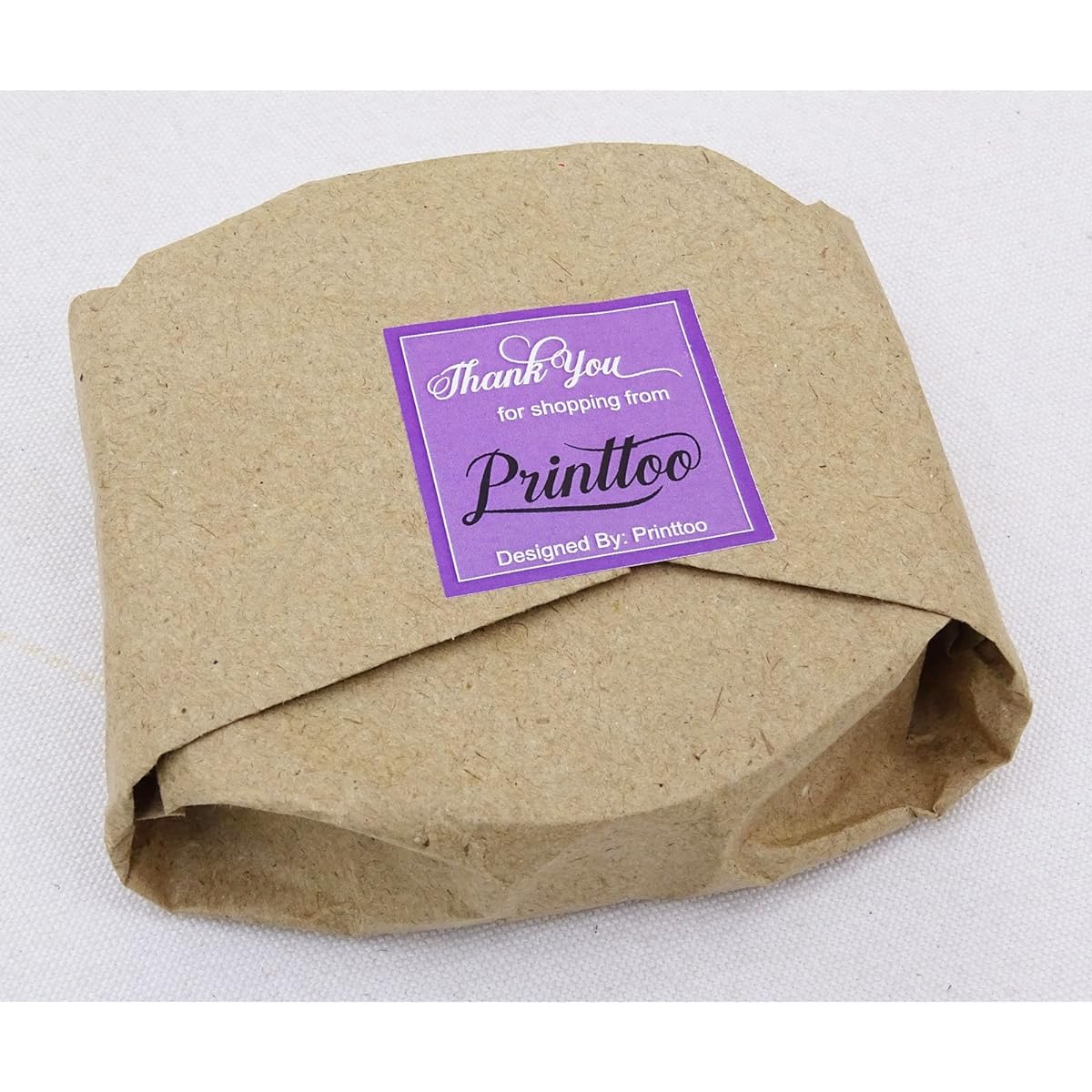 Printtoo Craft Textile Floral Wreath Heart Design Square Wood Rubber Stamp 2" x 2"