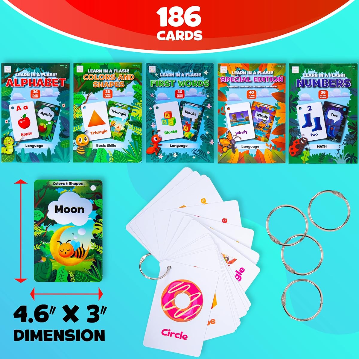 Hapinest Early Learning Flash Cards for Toddlers