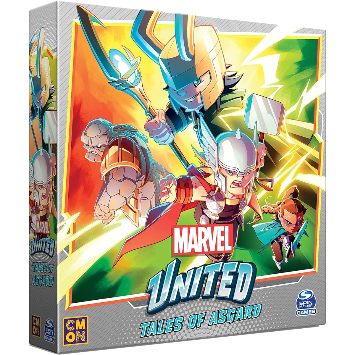 CMON Marvel United Tales of Asgard Expansion | Tabletop Miniatures Game | Strategy Game | Cooperative Game for Adults and Kids | Ages 14+ | 1-4 Players | Average Play Time 40 Minutes | Marvel United Tales of Asgard (English Edition) by CMON