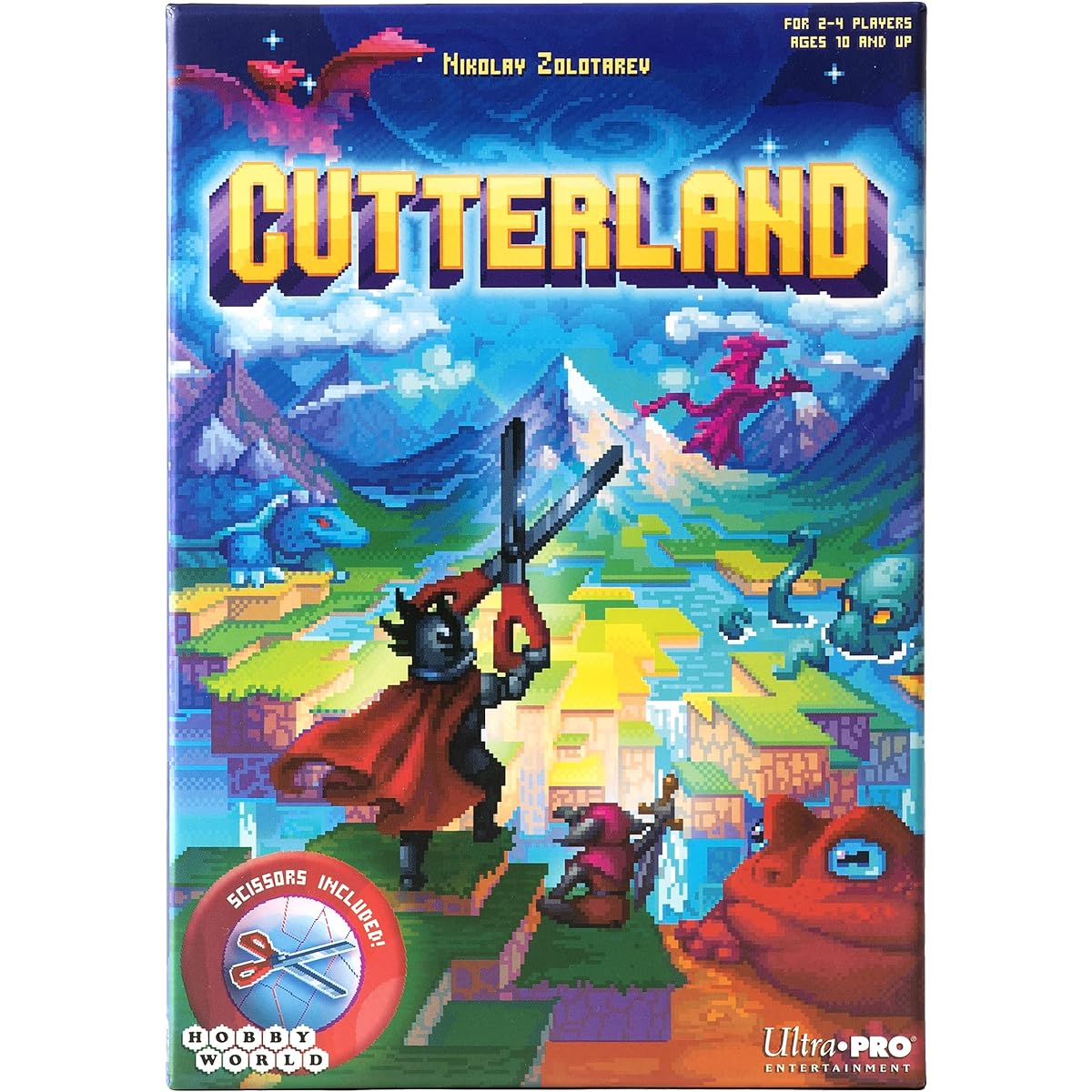 Cutterland | Cutting Edge Strategy Board Game for Ages 10+ with Scissors for 2-4 Players
