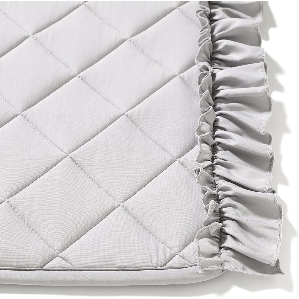 Francfranc Cool Quilted Rug Frill S Gray 140×100cm