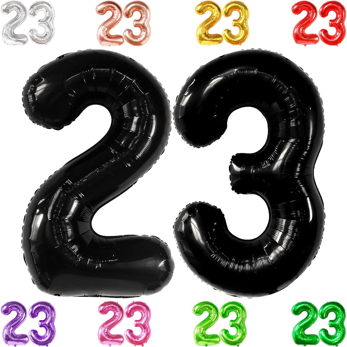 KatchOn Large 26 Black Balloons Number - 40 Inch | Black 26 Birthday Balloons 26th Birthday Decorations for Men | 26th Birthday Balloons for Women | 26th Birthday Decorations | 26 Black Balloons.
