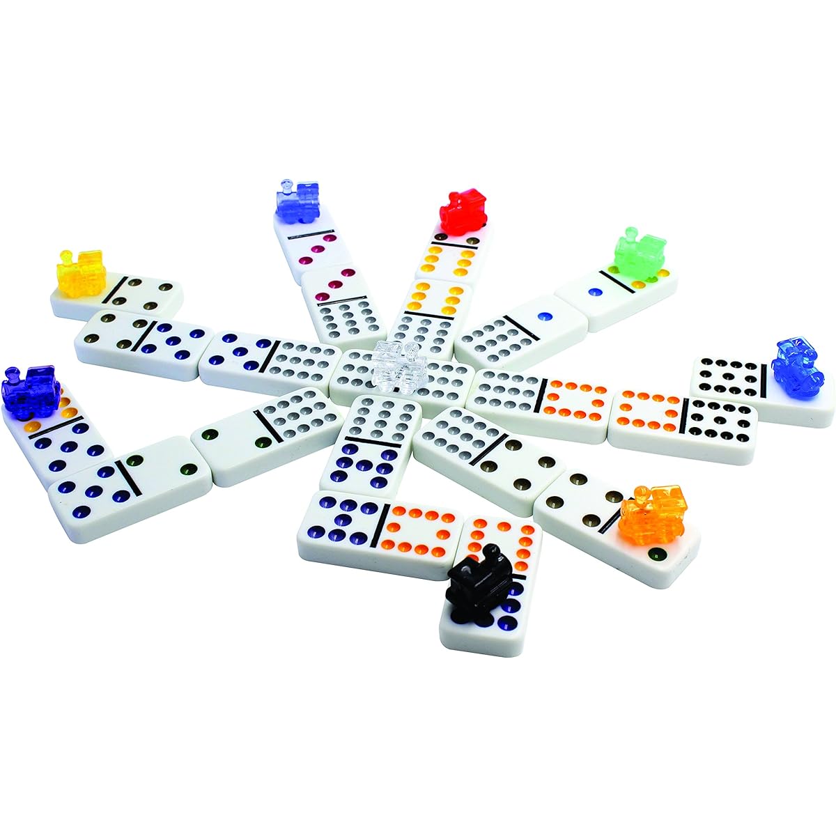 TCG Toys Mexican Train with Aluminium Case Dominos Game