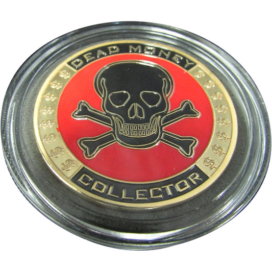 MRC Poker Hand Painted Poker Card Guard Cover Protector - Dead Money Collector