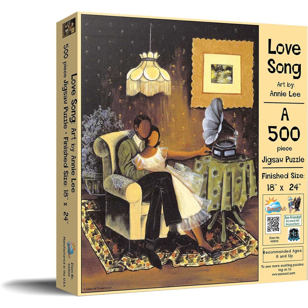 SUNSOUT INC - Love Song - 500 Piece Jigsaw Puzzle Artist: Annie Lee - Finished Size 18" x 24" - MPN# 46806