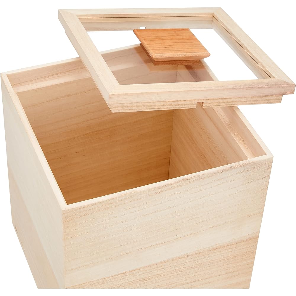 Masuda Kiribako Store Rice Bin kome bitsu 5kg Paulownia Rice Bin Made in Japan Rice Brown Rice Multigrain Rice Domestic Production Rice Stocker Storage Container Paulownia Box Made of Paulownia Insect Repellent Stylish Beige