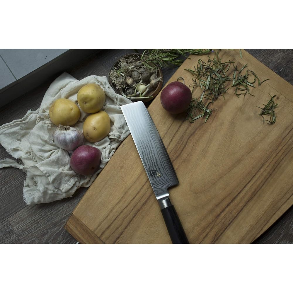 Kairushi Shun Classic Nakiri 165mm Made in Japan Shun Stainless Steel Knife Vegetable Knife