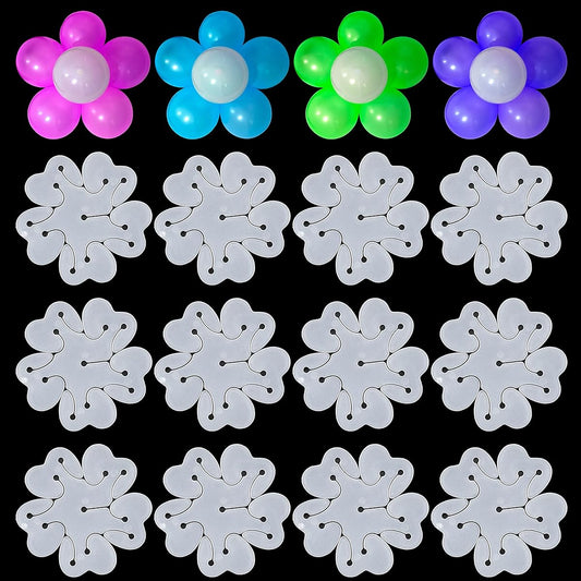 100pcs Large Flower Shape Balloon Clips Balloon Holders Flower Clips Party Supplies for Wedding Baby Shower Birthday Party Decorations - Each Clip Can Hold up to 11 Balloons