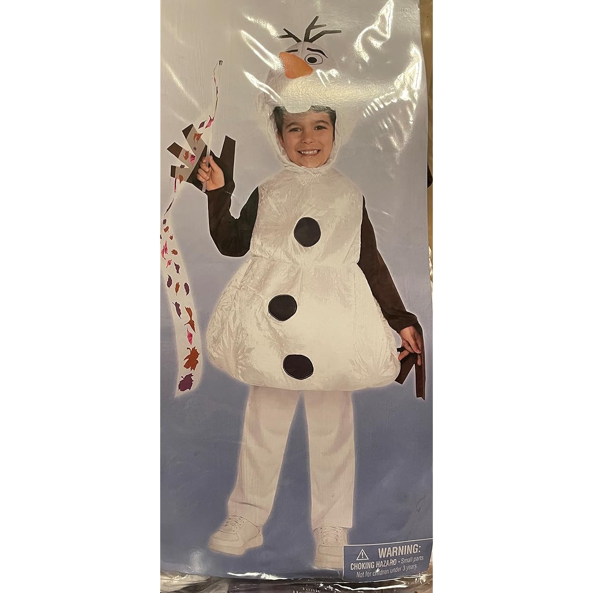 Party City Olaf Halloween Costume for Boys Frozen 2 with Headpiece and Wand