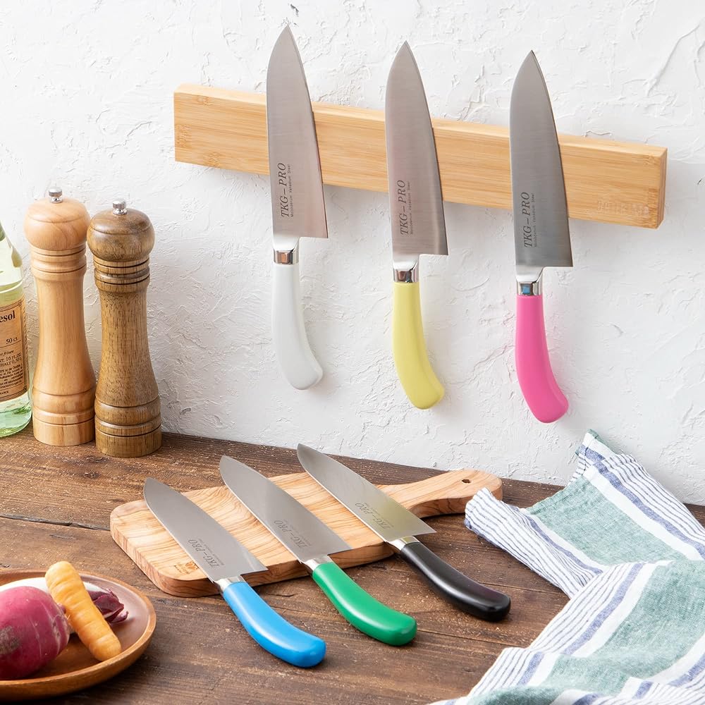Endo Shoji Commercial TKG-PRO Eco Clean Antibacterial Color Knife 12cm Eco Clean Processed Molybdenum Vanadium Steel Made in Japan AEK4701