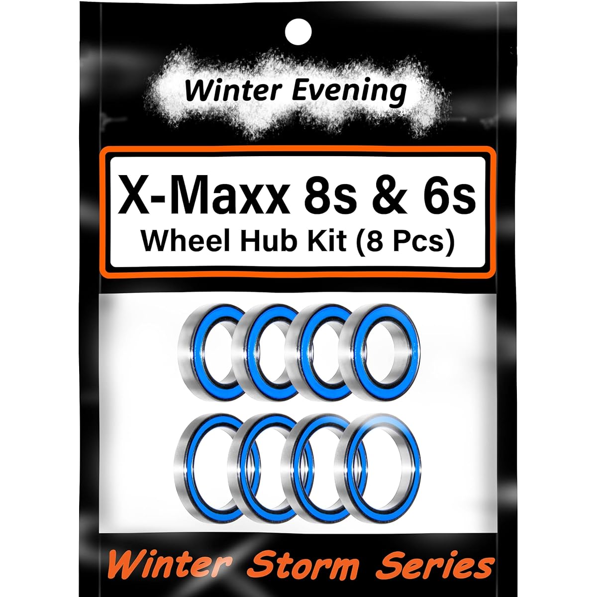 Winter Evening - Traxxas X-MAXX 6s 8s (Original) Wheel Hub Bearing Kit 15x24x5-20x27x4 (8 Pieces)