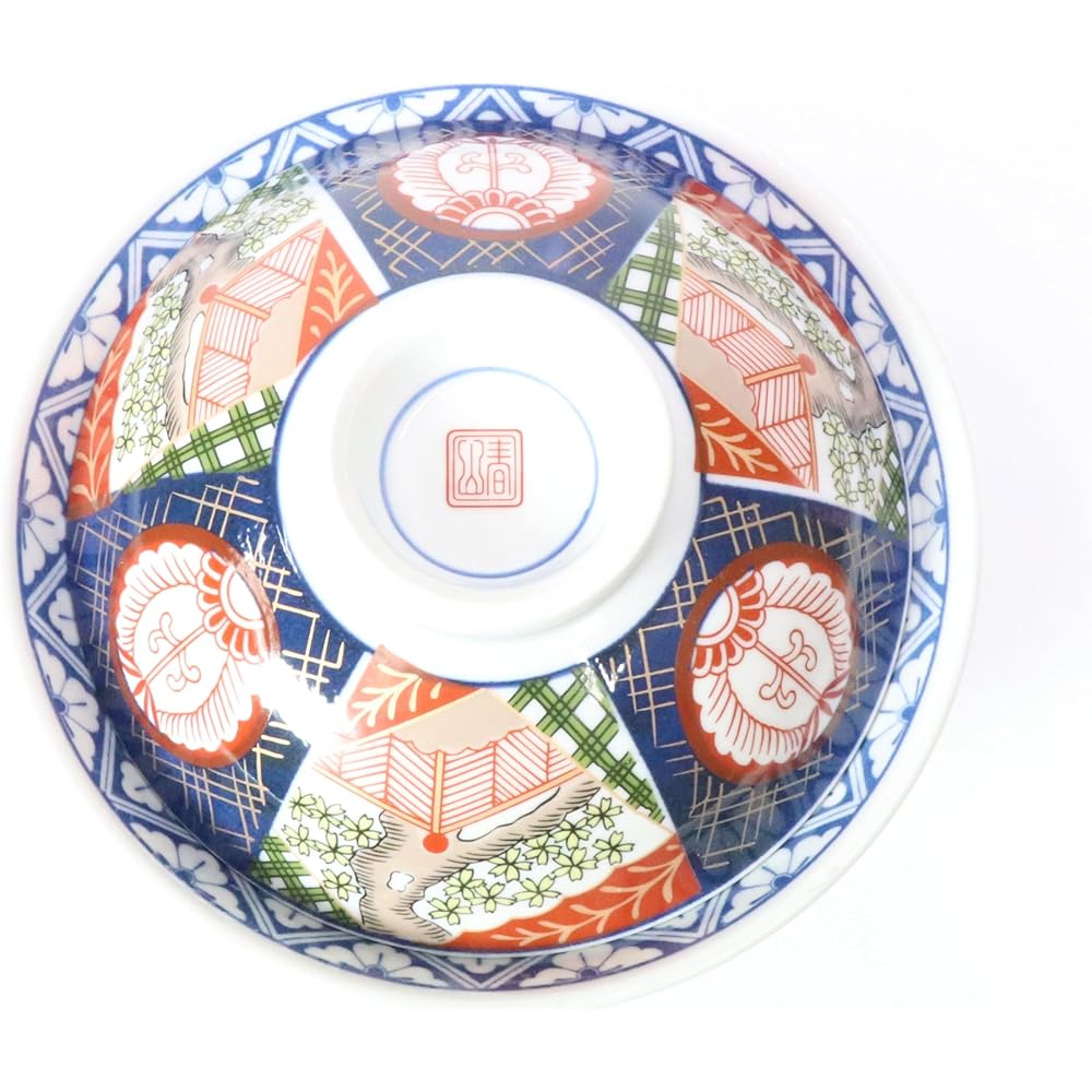 Set of 10 Nishikizakura Anti-lidded bowl [15.7 x 12cm 690g] [Lidded bowl] [Tendon, Katsudon, Oyakodon, Japanese tableware, restaurant, commercial use]