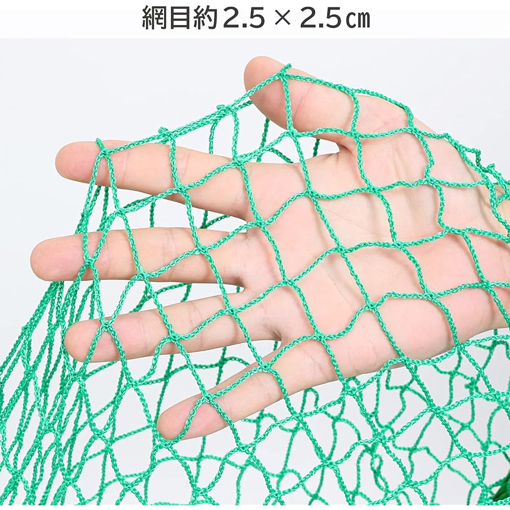 Astro Green Net, 25mm eyes, 5m x 10m, with case, protection net, bird prevention net, animal net, shatterproof, anti-beast safety net, all-purpose net, prevents cargo from collapsing, prevents bird damage, 530-02