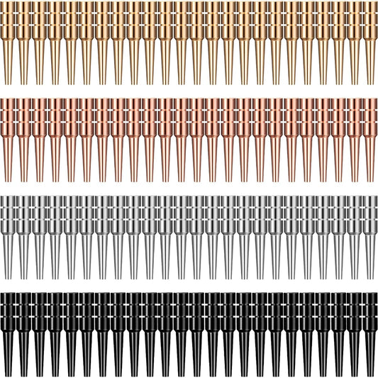96 Pieces Metal Cribbage Pegs Cribbage Board Pegs for 1/8 Hole Cribbage Pins Tapered Design for Family and Friends Traditional Board Game of Cribbage 4 Colors