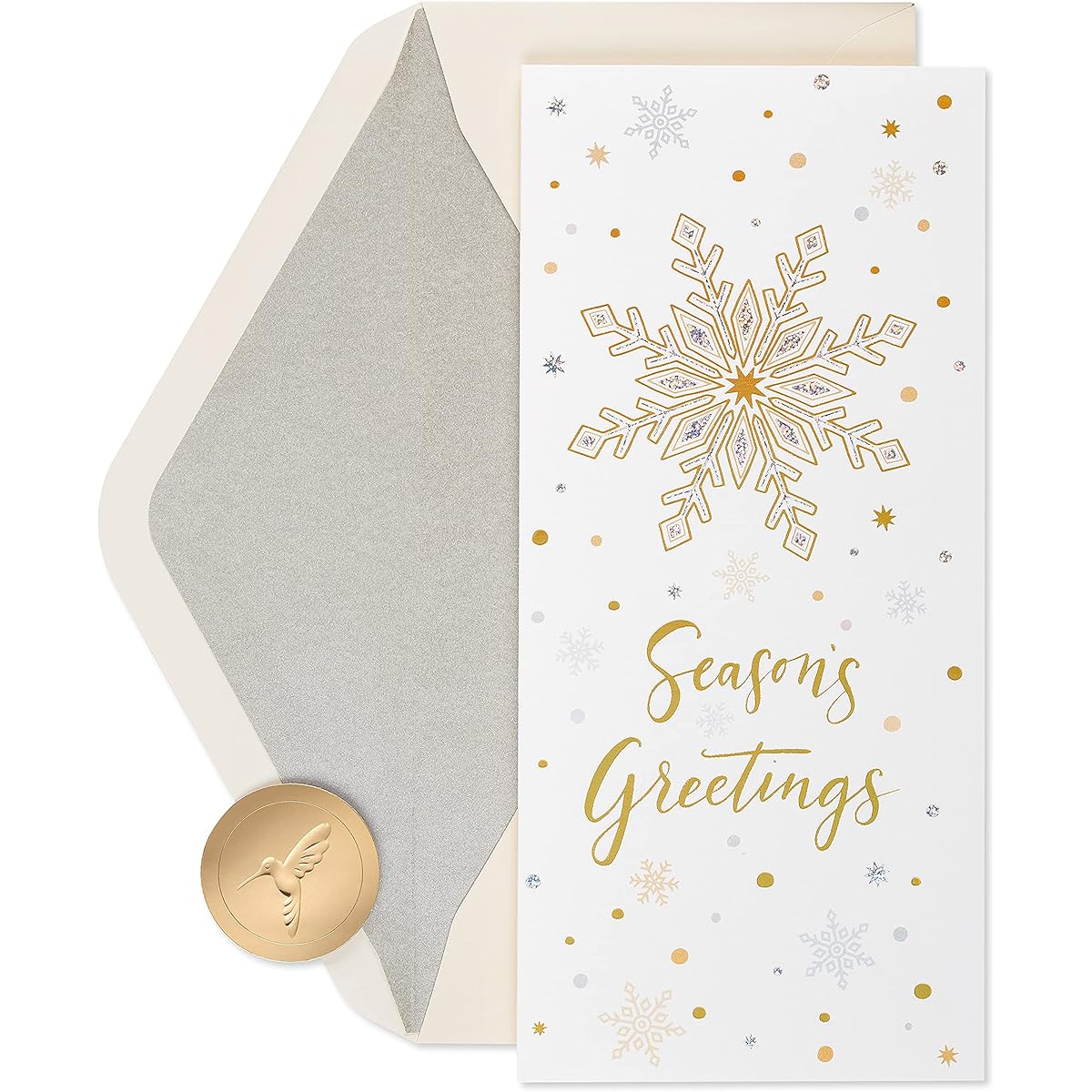 Papyrus Holiday Cards with Envelopes Sending Wishes Snowflakes (16 Cards)